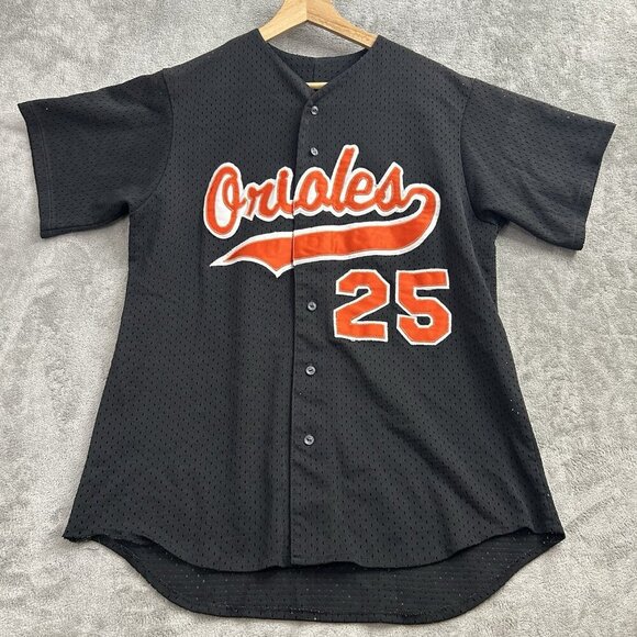 Majestic Other - Vintage Majestic Jersey Mens Small Baltimore Orioles Mesh MLB Custom #25 Martez